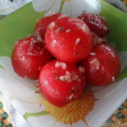 Маринованные помидоры за 30 минут