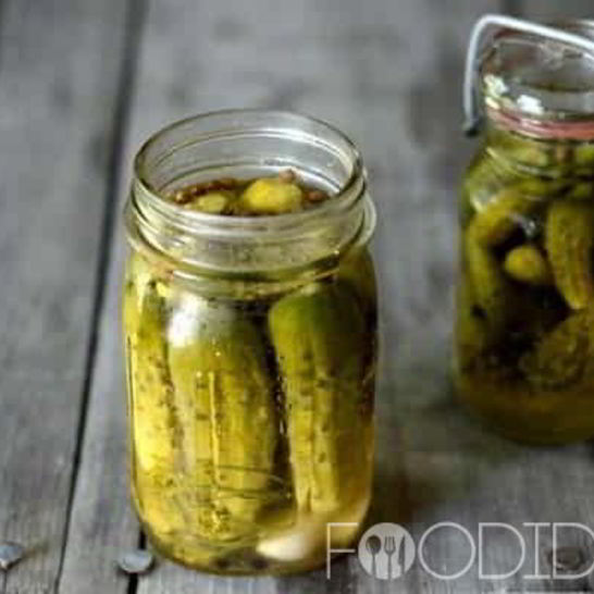 Рецепт огурцов маринованных на зиму хрустящие в банках — ны литровую банку