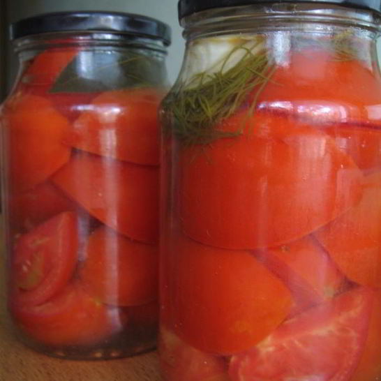 Рецепт помидоров маринованных дольками