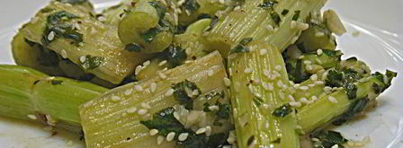 пряный маринованный сельдерей в меду. Шаг 8