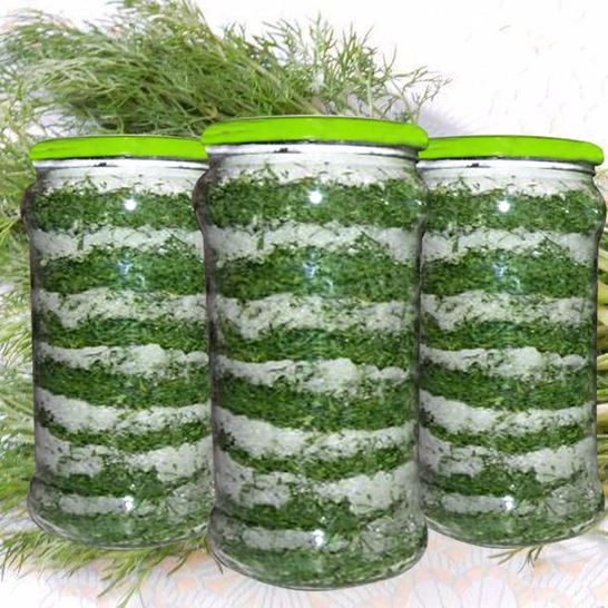 Рецепт морковной ботвы с зеленью на зиму