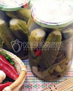 Острые огурчики на зиму