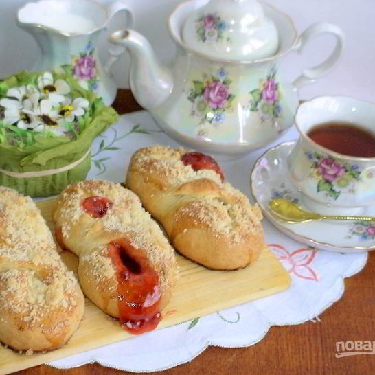 Рецепт латвийских булочек с повидлом