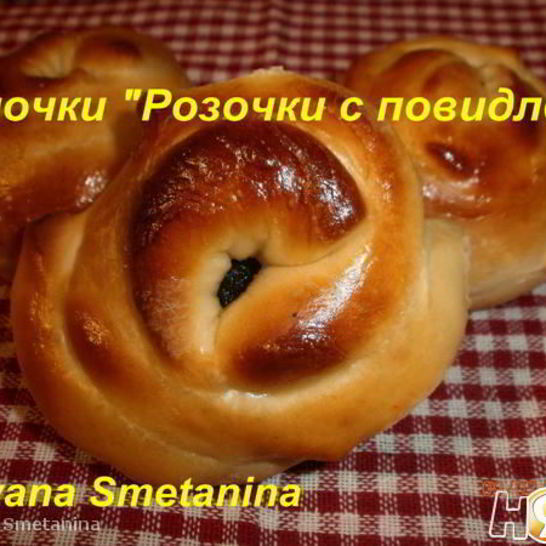 Рецепт розочки-бутона с повидлом