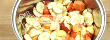 яблочное повидло с малиной. Шаг 4