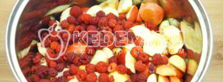 яблочное повидло с малиной. Шаг 5