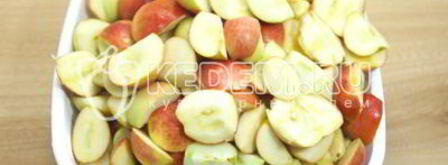 яблочное повидло с вишней бабушкино. Шаг 4