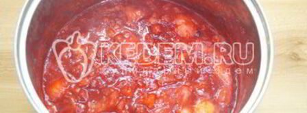 яблочное повидло с вишней бабушкино. Шаг 7