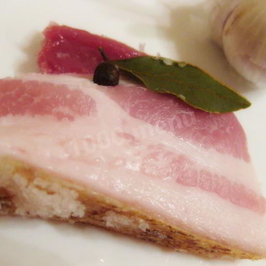 Рецепт простой засолки свиного сала на зиму