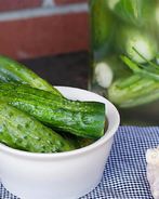 Малосольные огурцы с горчицей