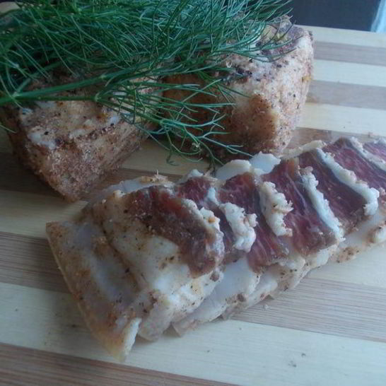 Рецепт сала соленого со специями и чесноком