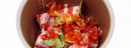 сало в луковой шелухе в мультиварке. Шаг 6