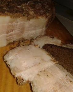 Сало в луковой шелухе