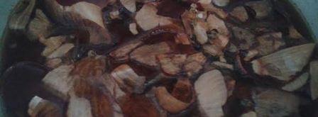 сало в луковой шелухе. Шаг 4