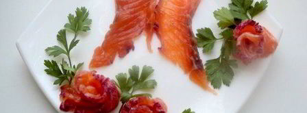 семга малосольная с черной смородиной. Шаг 6