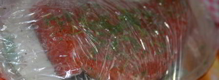 слабосоленая форель с приправами. Шаг 4