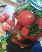 Соленые помидоры зимой