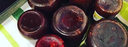 сливовое варенье с орехами в коньяке. Шаг 6