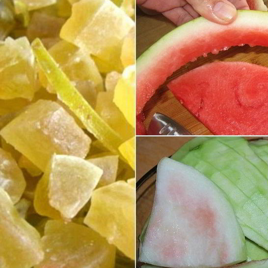 Рецепт цукатов из арбузных корок