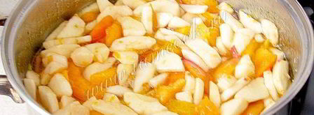 варенье из абрикосов и яблок с апельсином. Шаг 6