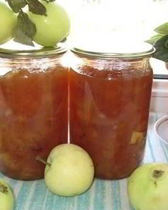 Варенье из яблок Белый налив дольками