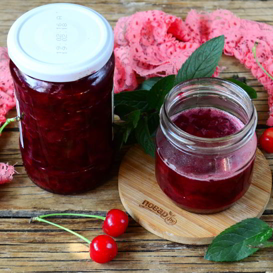 Рецепт вишневого варенья с мятой