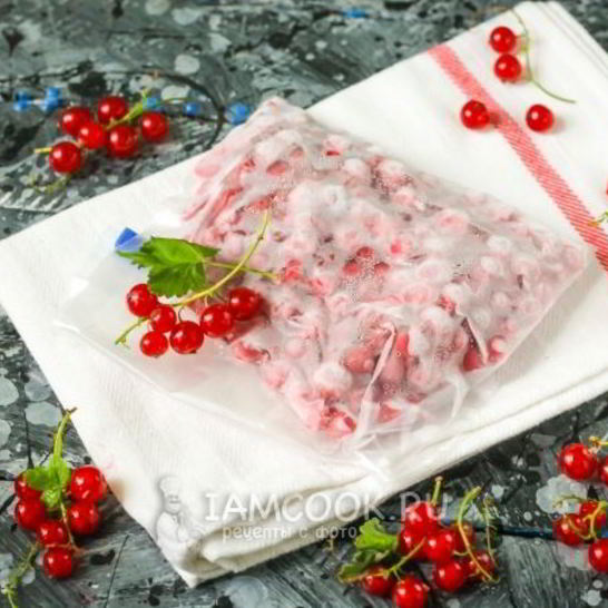 Рецепт заморозки красной смородины на зиму