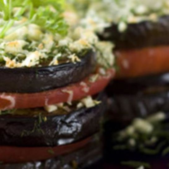 Рецепт башенок из баклажанов