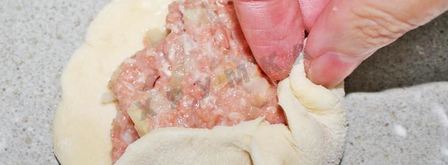 беляши без дрожжей с мясом. Шаг 12