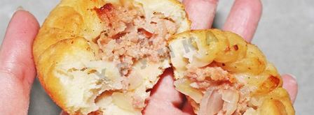 беляши без дрожжей с мясом. Шаг 17