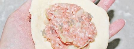 беляши без дрожжей с мясом. Шаг 10
