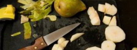 брускетта с грушей, сыром и орехом. Шаг 8