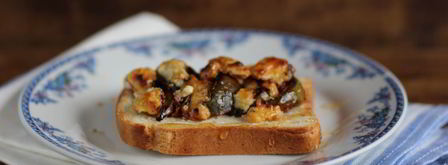 брускетта с инжиром и дор блю. Шаг 9