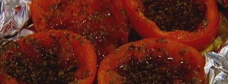 брускетта с помидорами-гриль и артишоками. Шаг 5