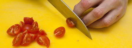 брускетта с помидорами и оливками. Шаг 3