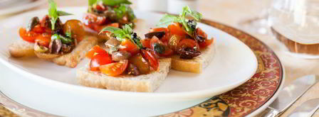 брускетта с помидорами и оливками. Шаг 18