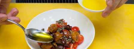 брускетта с помидорами и оливками. Шаг 8