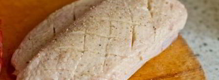 брускетта с уткой, рукколой и бальзамическим соусом. Шаг 5