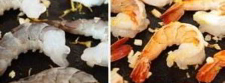 брускетта с зеленым горошком и креветками. Шаг 4