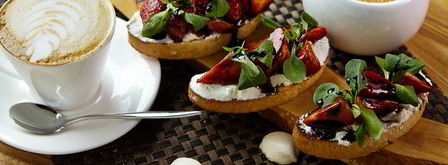 брускетты с рикоттой и клубникой. Шаг 10