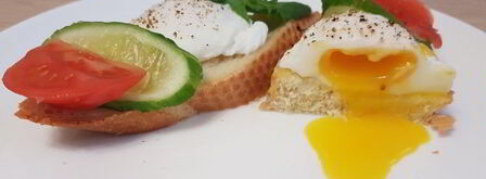 брускетты с яйцом пашот. Шаг 6