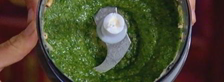 горячий бутерброд с моцареллой, шпинатом и соусом песто. Шаг 5