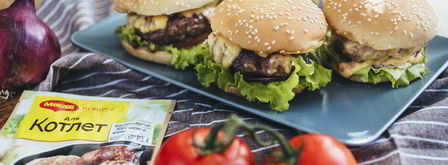 домашние бургеры с котлетой. Шаг 12