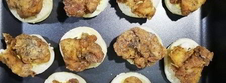 фуршетные мини-бургеры с курицей фри. Шаг 19