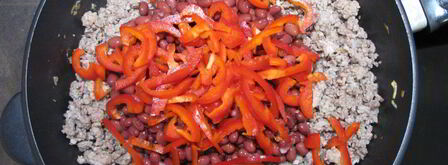 буррито с фаршем и красной фасолью. Шаг 6