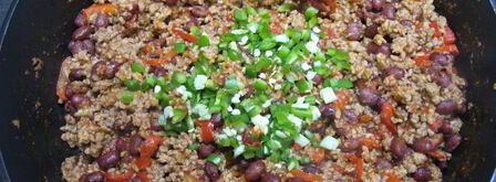 буррито с фаршем и красной фасолью. Шаг 9