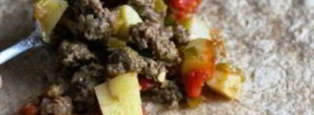 буррито с говядиной и картофелем. Шаг 5