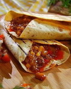 Буррито с говяжьим фаршем