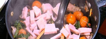 буррито с индейкой, беконом и шпинатом. Шаг 8