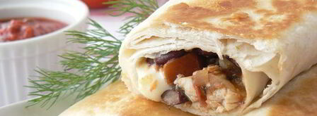 буррито с курицей и фасолью. Шаг 10